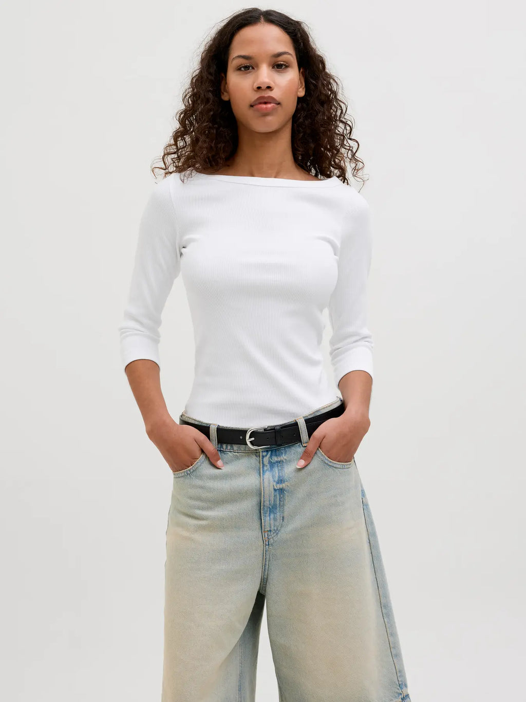 JJXX - Fifi 3/4 Top Hvid