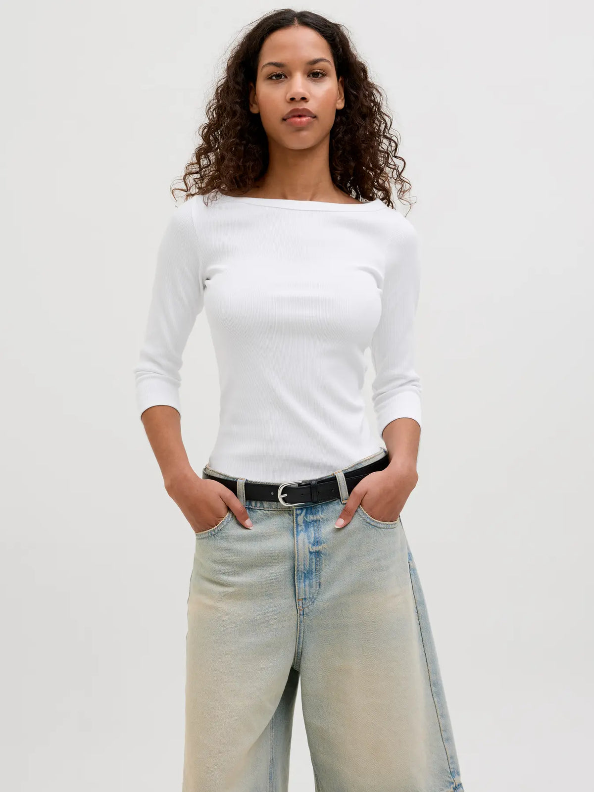 JJXX - Fifi 3/4 Top Hvid