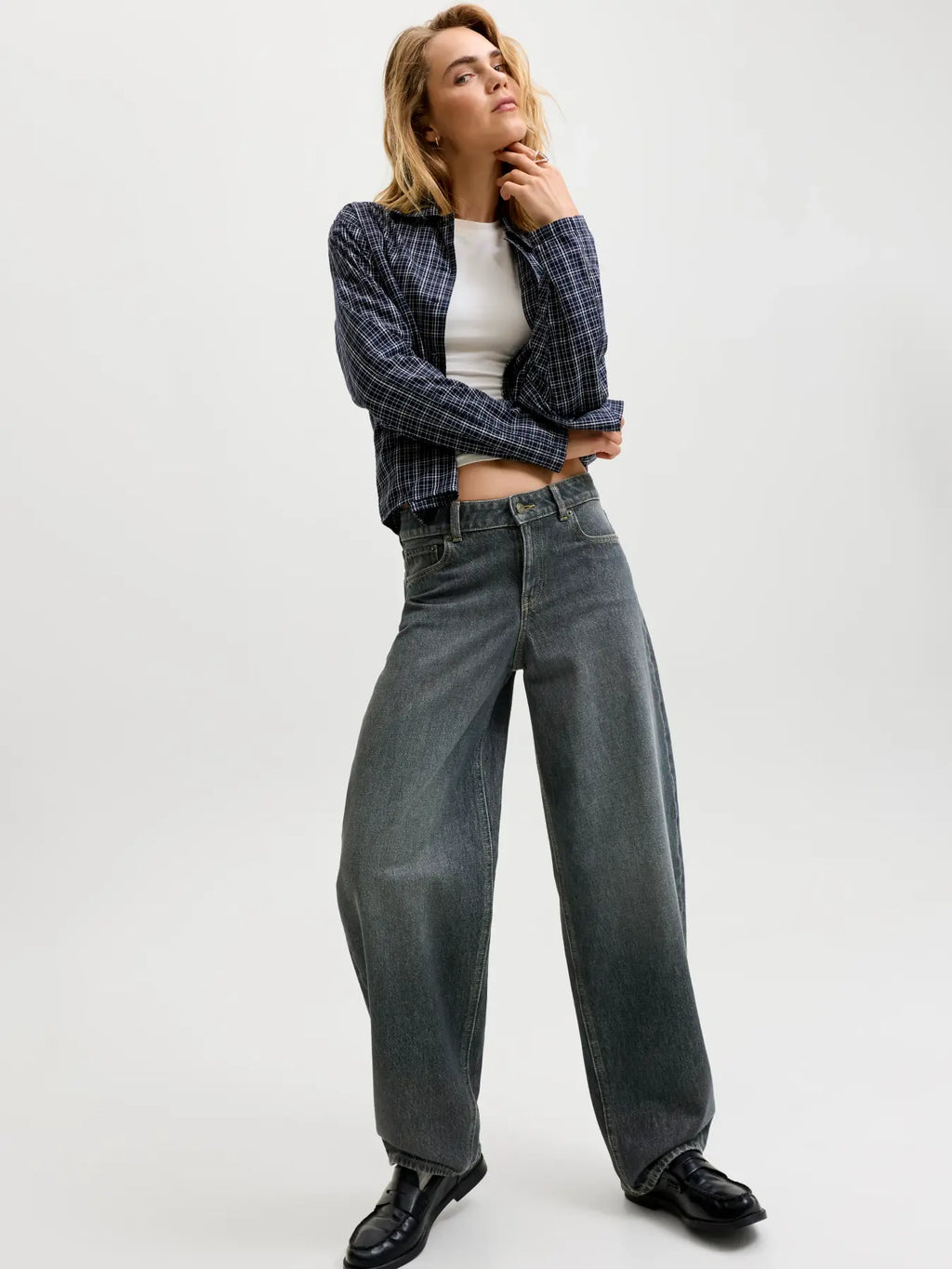 JJXX - Fuji Barrel Jeans Mørkegrå