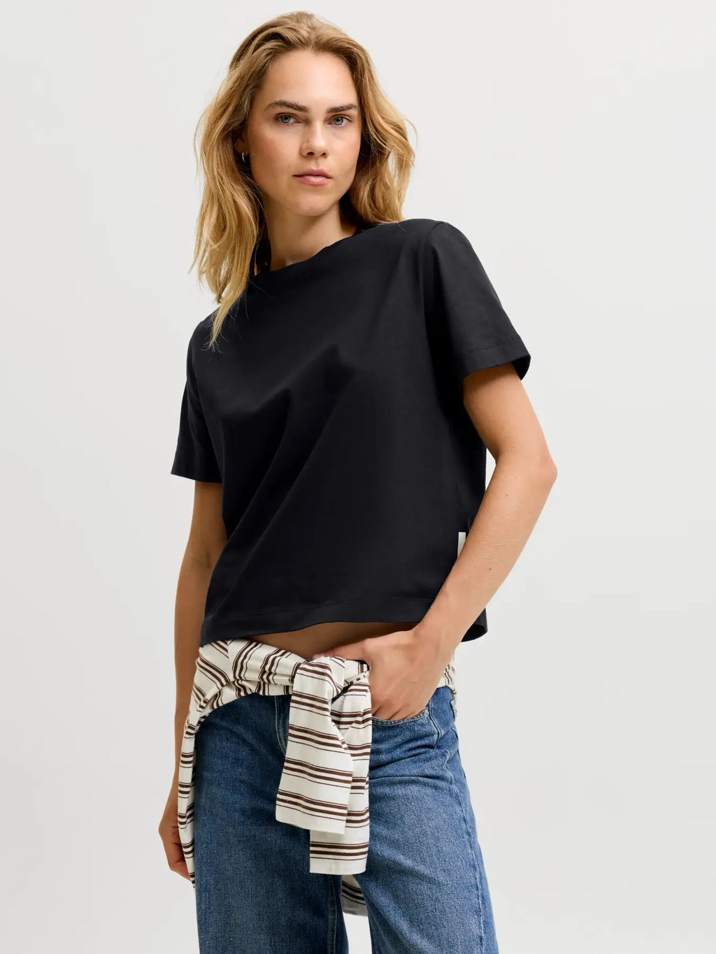 JJXX - Sophia Boxy T-shirt Sort